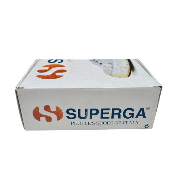 Superga Verona Embroidery Womens Sequin Azzurro Silver Sneakers New In Box 38 - Picture 9 of 12